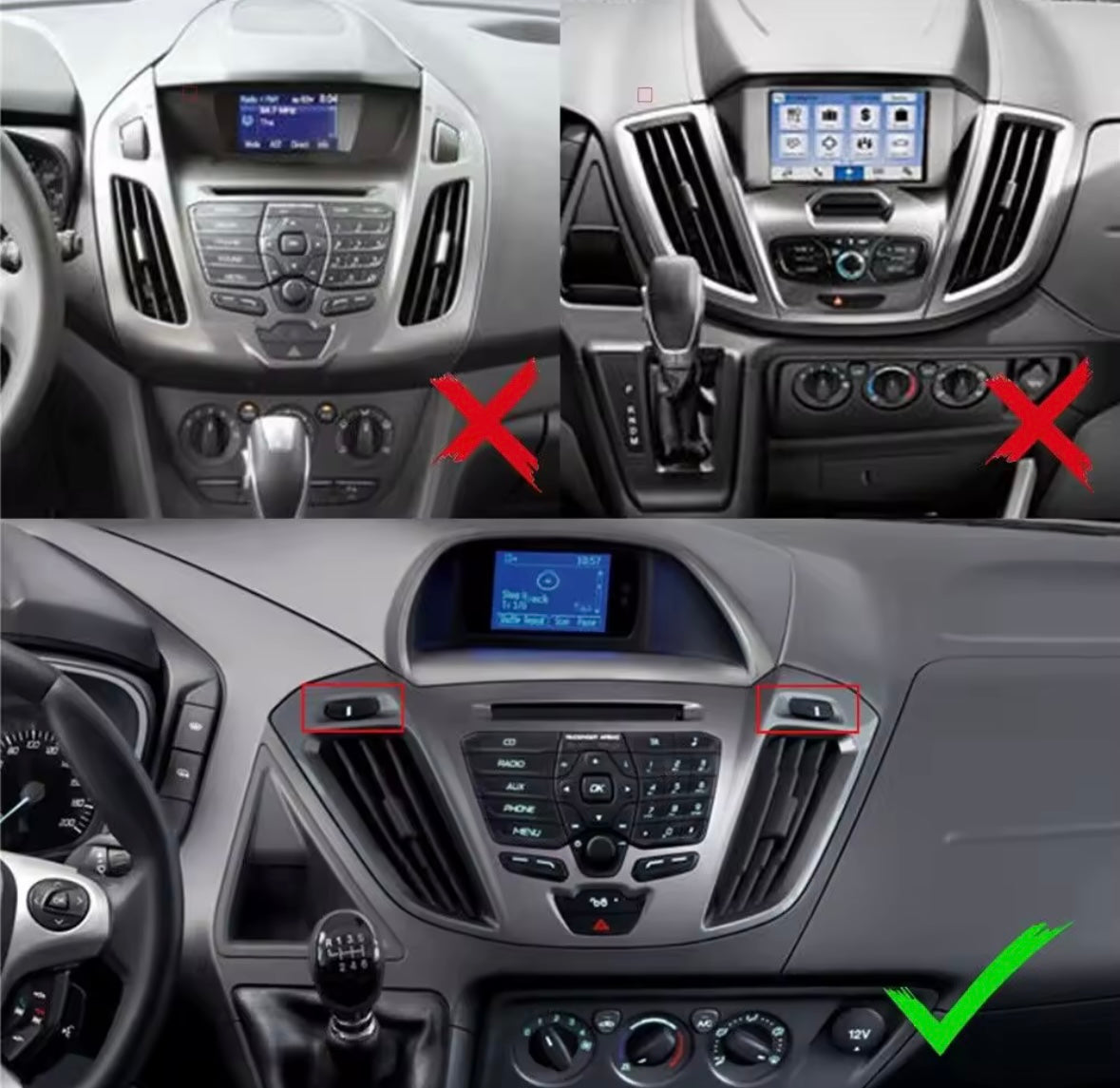 Ford Transit Custom 2012-2021 Screen Upgrade 9 Inch Touchscreen CarPlay Android Auto