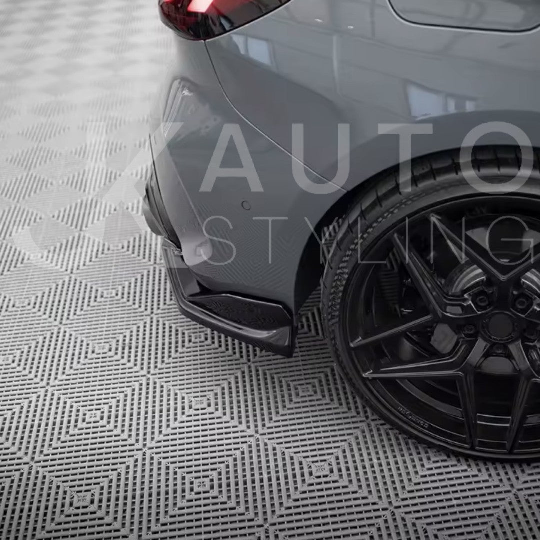 BMW 1 Series F40 M-Pack M135i Gloss Black Rear Spats Corner Splitters Aero Style