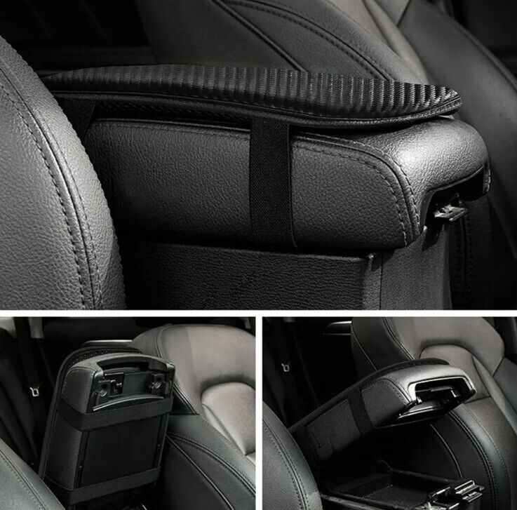 Ford ST Line Armrest Cover Carbon Fibre Effect PU Leather For ST Line Vehicles