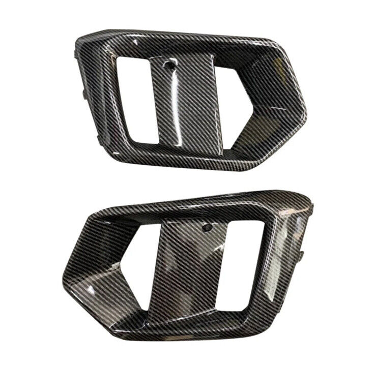 Ford Focus RS MK3.5 Carbon Fibre Front Fog Light Surround Trim Inserts