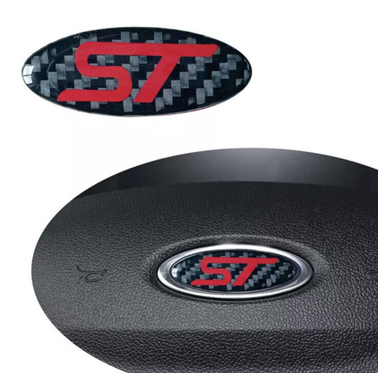 Ford ST Resin Steering Wheel Badge Overlay For Ford Fiesta Focus Puma ST