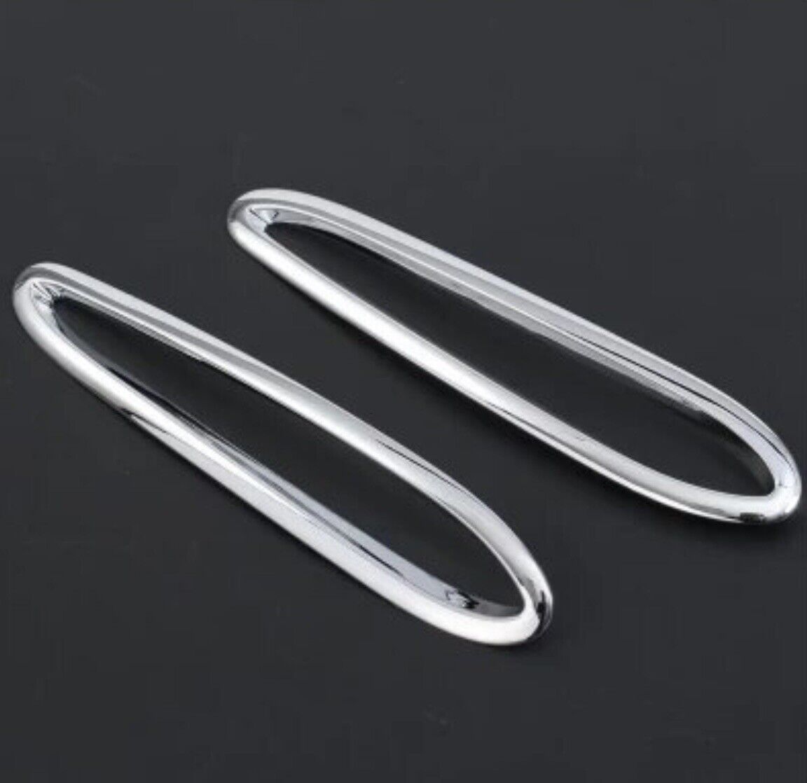 Mercedes GLC Class X254 2023+ Silver Chrome Rear Bumper Reflector Surrounds 2pcs