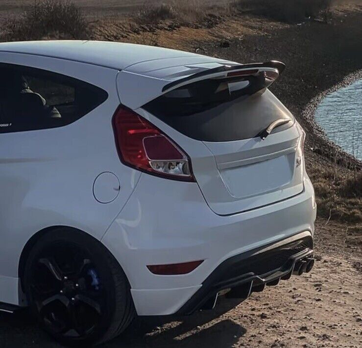 Ford Fiesta ST ST Line Zetec S MK7/7.5 2008-2017 Gloss Black Spoiler Extension