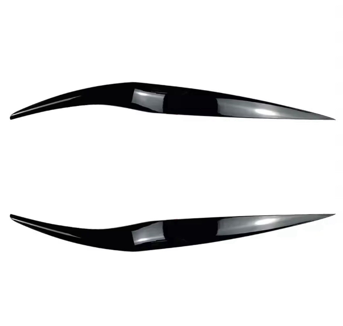Gloss Black Headlight Eyelid Eyebrows For Ford Fiesta MK7.5 2013-2017 Facelift