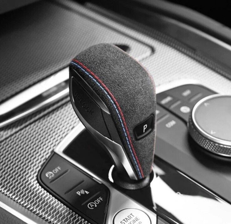 BMW 2 3 4 Series X3 X4 Z4 Alcantara Automatic Gear Knob Surround Cover M Stitch