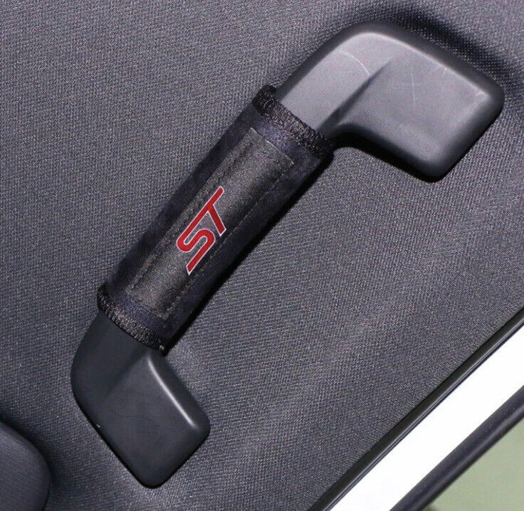 10Pcs ST Interior Comfort Set Pillow Seatbelt Headrest Handle Covers For Ford ST