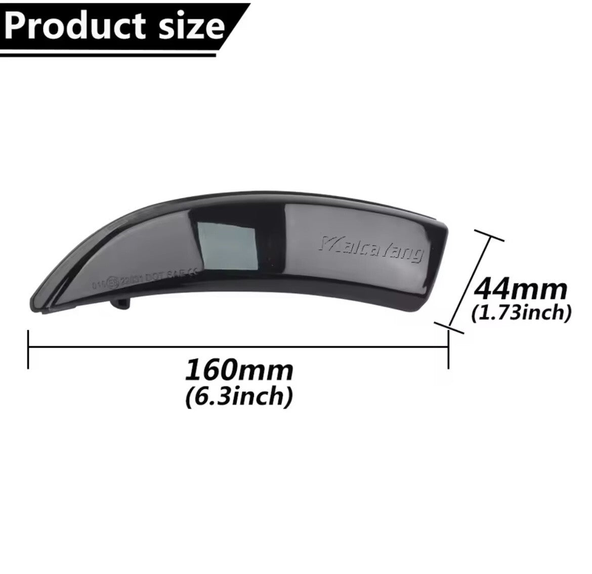 Ford Fiesta MK7 MK7.5 2008-2017 Dynamic LED Sequential Mirror Indicators Smoke