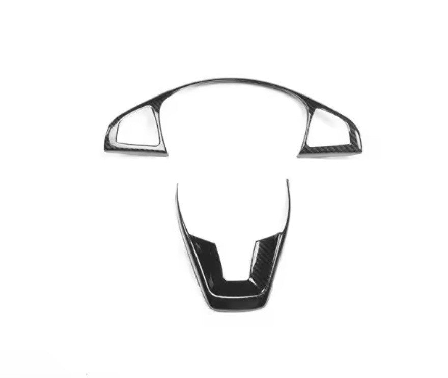 Mercedes C E Class GLC 2015-2019 Carbon Fibre Effect Steering Wheel Trim Cover