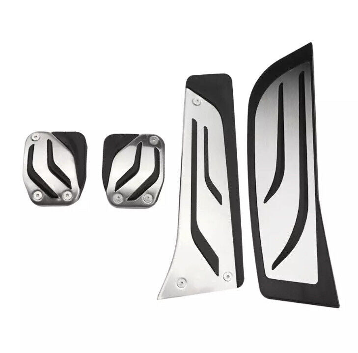 Metal Sport Pedal Covers For BMW 1 2 3 4 Series Manual RHD Gas Brake Clutch Rest