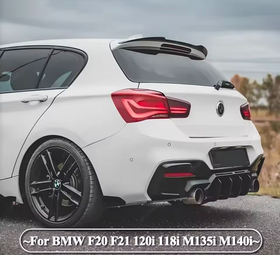 BMW 1 Series F20 F21 2011-2019 Carbon Fibre Spoiler Extension Rear Wing Lip