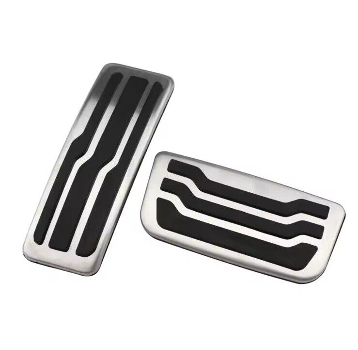 Ford Ranger 2015-2022 Stainless Steel And Rubber Pedal Covers Automatic 2pcs
