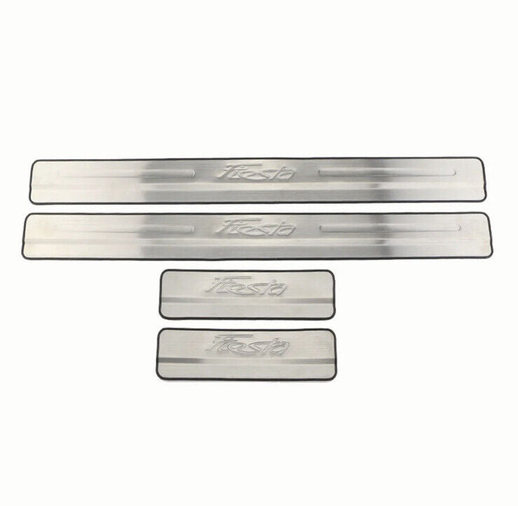 Ford Fiesta Stainless Steel Door Sill Protector Strips Scuff Plates Fiesta MK7