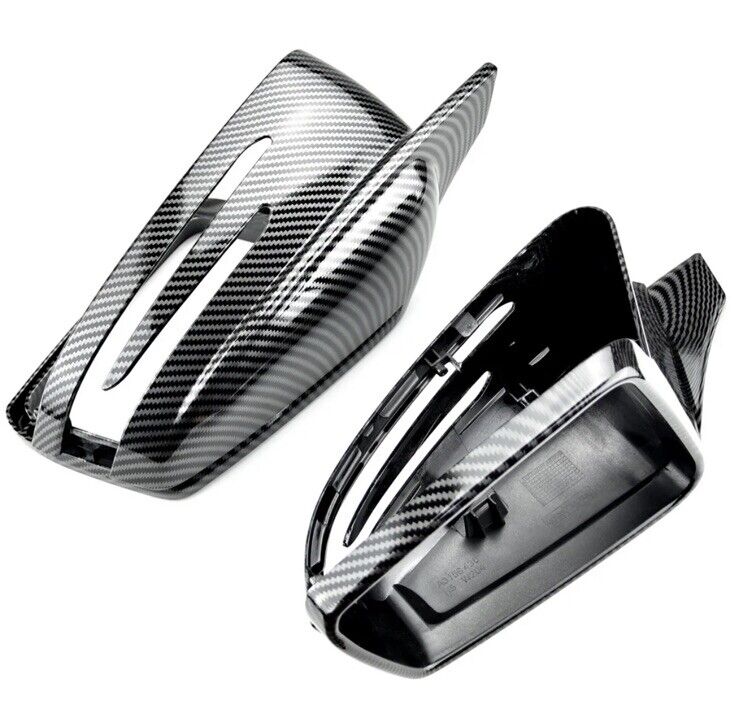 Mercedes A B C CLA E GLA GLK S Class Carbon Fibre Effect Wing Mirror Caps Covers