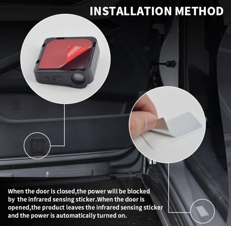 Wireless GT Line LED Welcome Puddle Lights For Kia GT Line New Style 2pcs