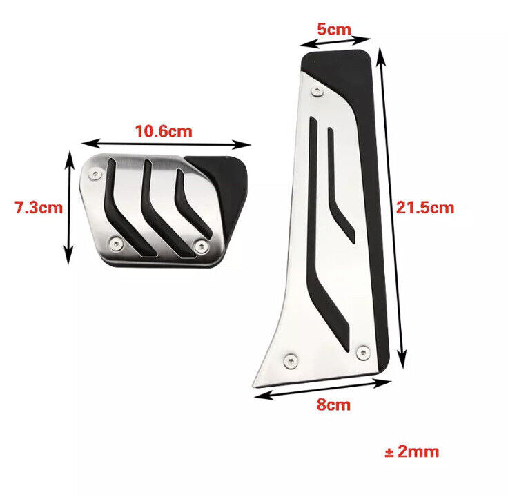Metal Sport Pedal Covers For BMW 1 2 3 4 Series Automatic RHD Gas Brake