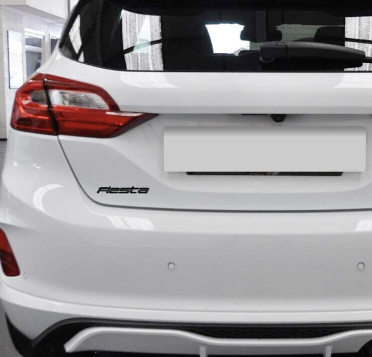 Gloss Black Fiesta Lettering Badge New Style For Ford Fiesta MK8 2018+ Rear Boot
