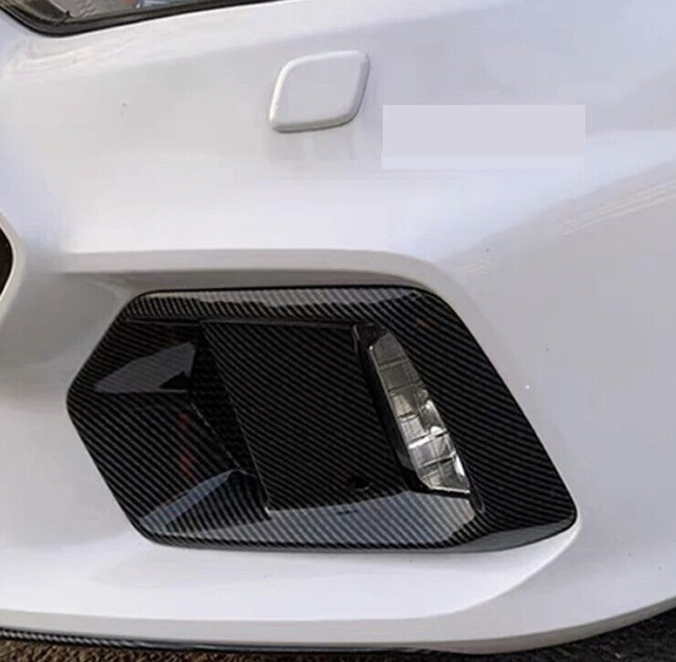 Ford Focus RS MK3.5 Carbon Fibre Front Fog Light Surround Trim Inserts