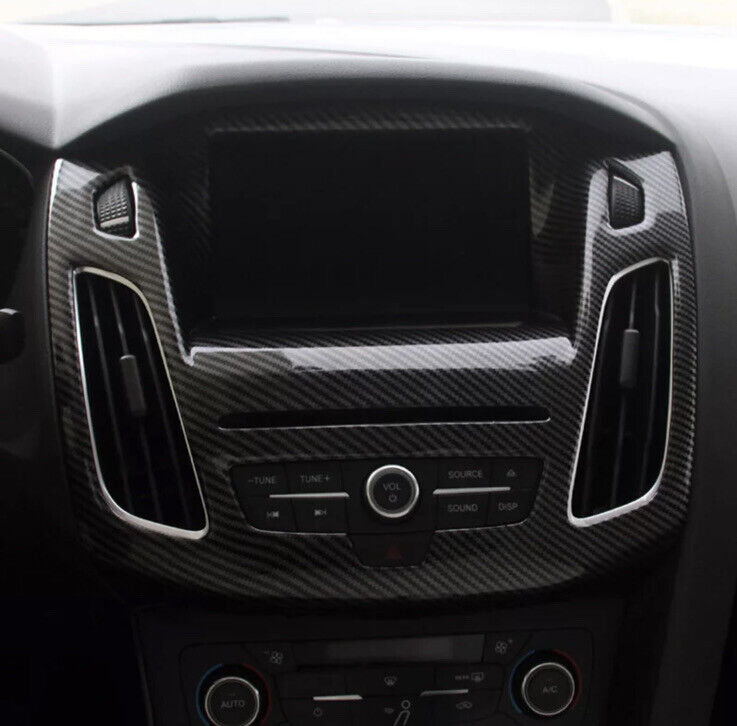 Ford Focus MK3.5 Carbon Fibre Effect Interior Centre Dash Screen Surround Cover