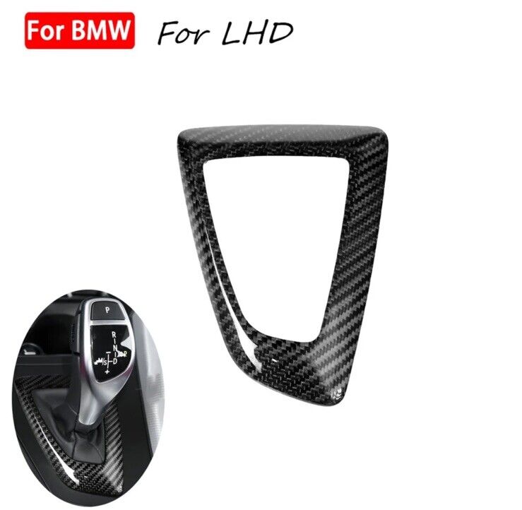 BMW 1 2 3 4 5 Series Carbon Fibre Automatic Gear Panel Surround Cover Trim LHD