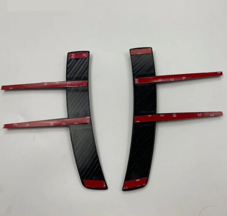 Mercedes-Benz A Class A180 A200 A220 Front Bumper Gloss Black Canard Fins 2pcs