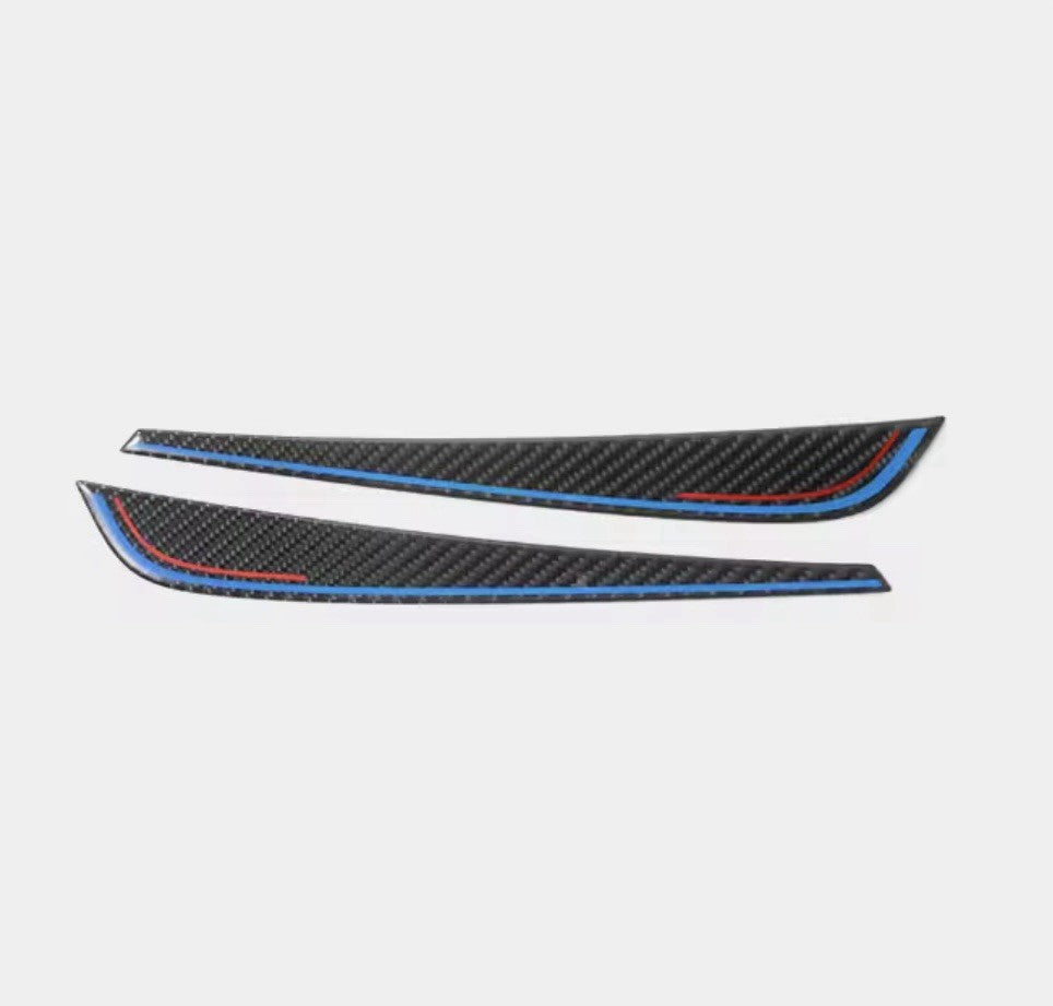 BMW X3 G01 G08 X4 G02 2021-2024 Carbon Fibre Headlight Eyelids Eyebrows 2pcs