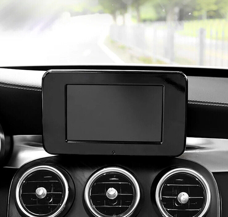 Gloss Black Infotainment Screen Surround Cover For Mercedes C Class W205