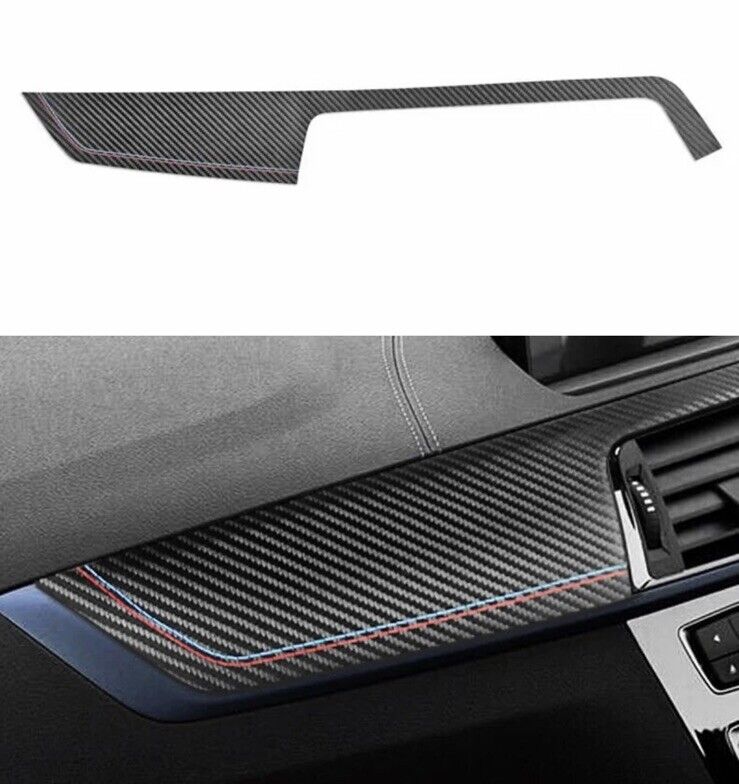 BMW 1 2 Series F20 F21 F22 F23 Carbon Fibre Effect Centre Dashboard Trim Cover