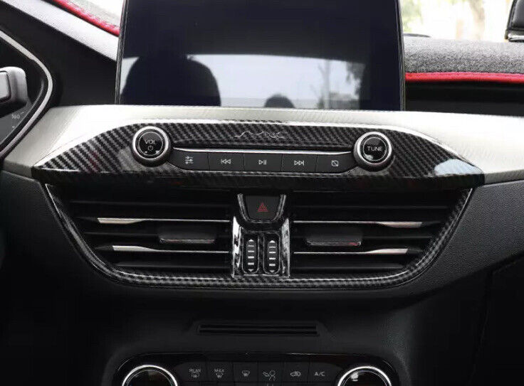 Ford Focus MK4 Carbon Fibre Effect Central Dash Air Con Surround Cover Trim