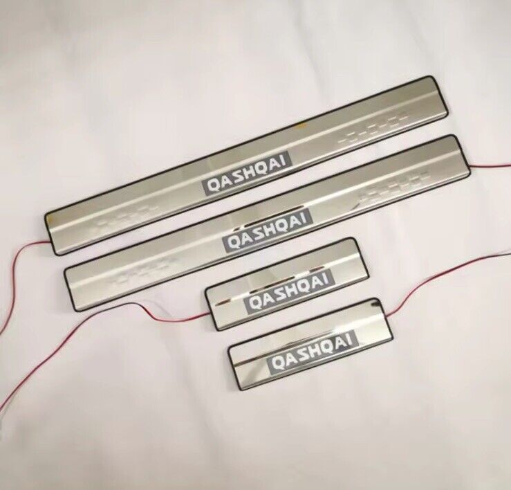 Nissan Qashqai J11 2014-2019 LED Door Sill Protector Strips Scuff Plates 4pcs