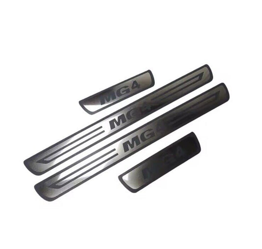MG MG4 2016+ Stainless Steel Door Sill Protector Strips Scuff Plates 4pcs