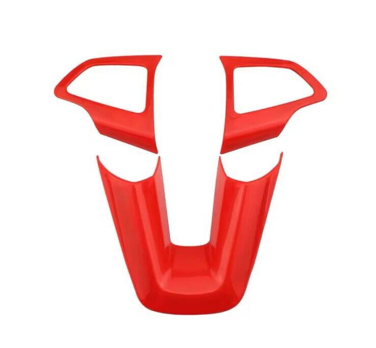 Ford Focus MK3.5 2015-2018 Gloss Red Steering Wheel Trim Cover 3pcs