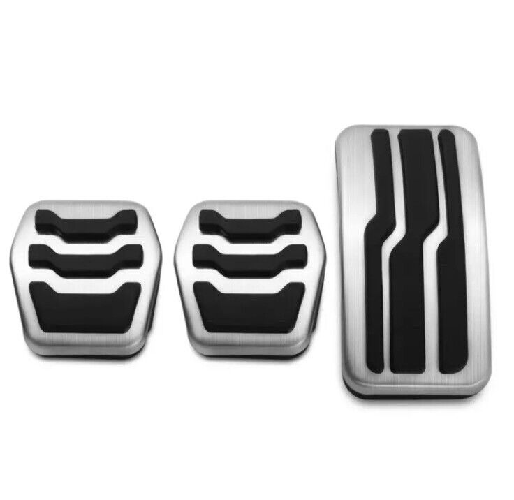 Metal Sport Pedal Covers For Ford Focus Kuga Escape Manual Gas Brake Clutch