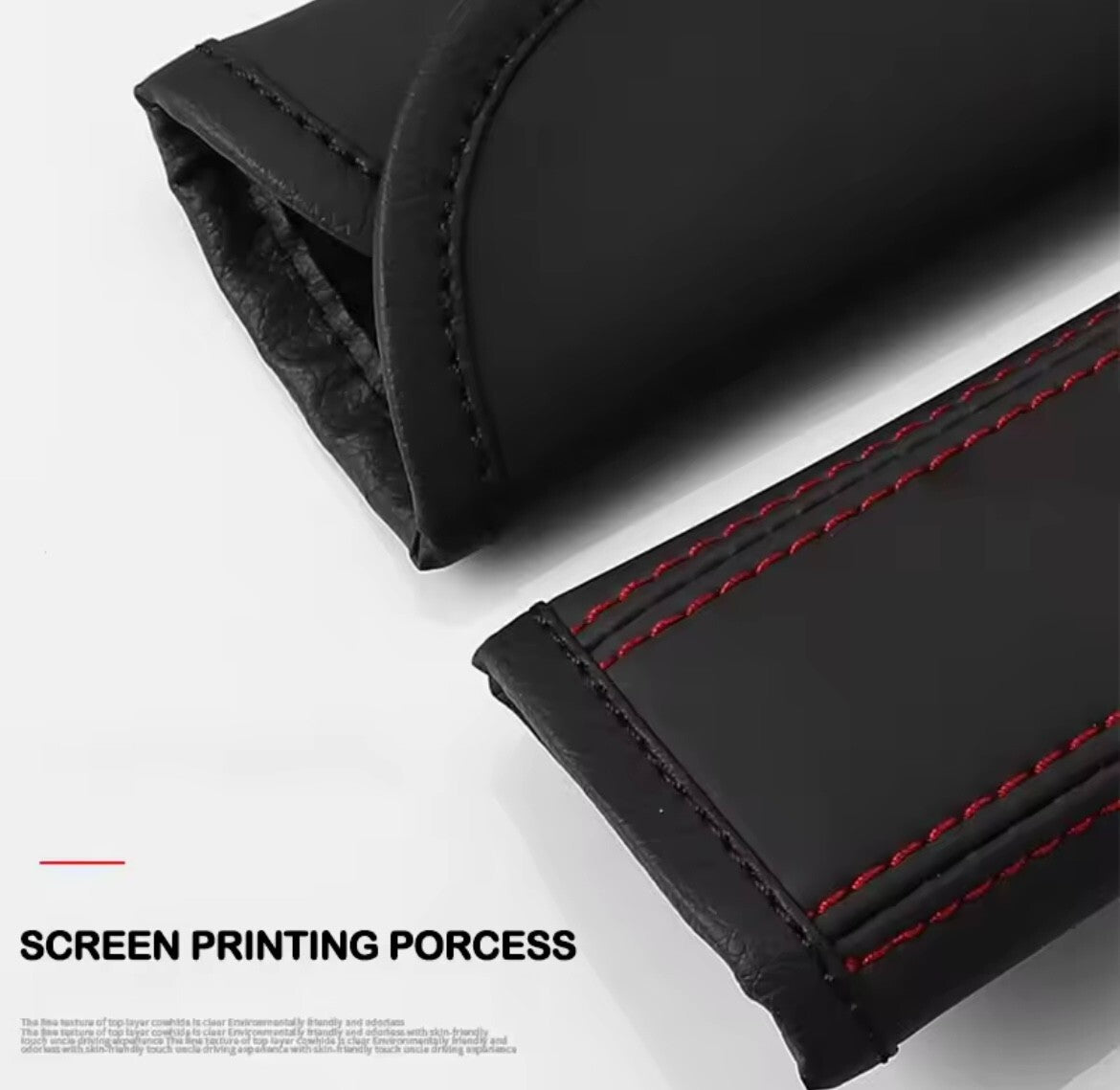 Renault RS Sport PU Leather Seatbelt Shoulder Cover Pads Interior Clio Megane