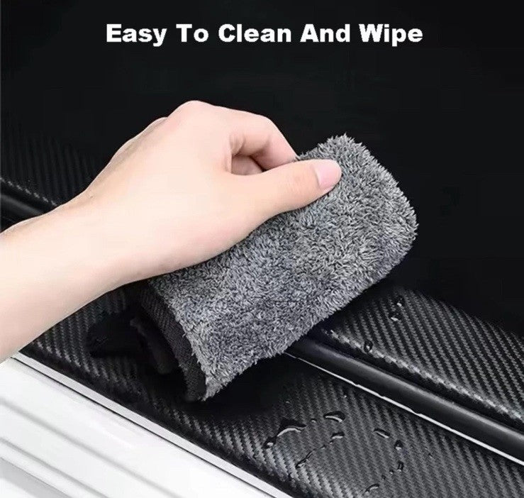 4pcs Kia Ceed Carbon Fibre Effect Car Door Sill Protective Strips