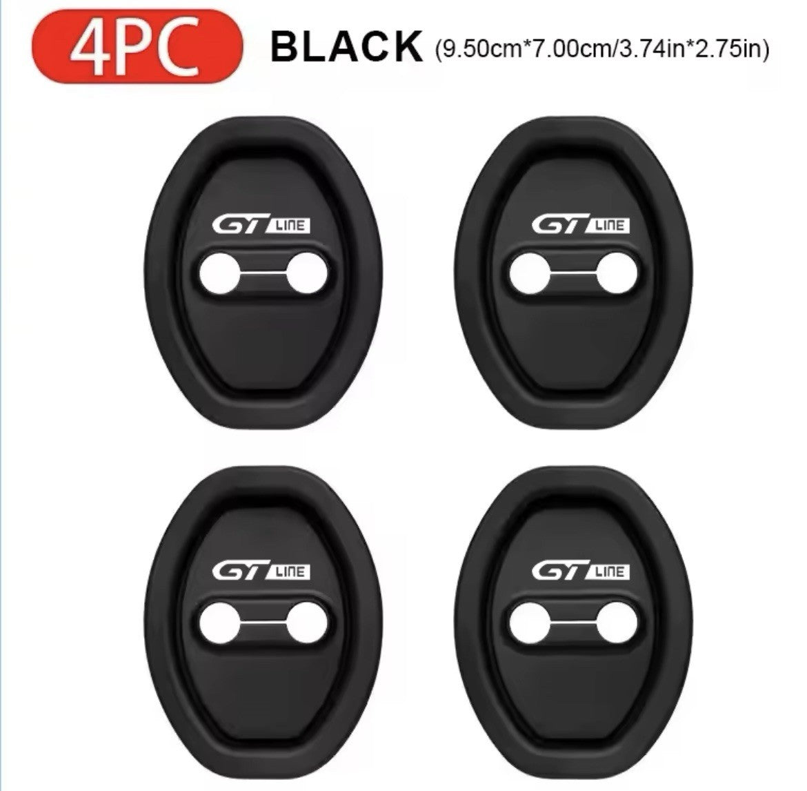 Peugeot GT Line Black Silicone Door Lock Protector Covers 206 207 307 308 3008
