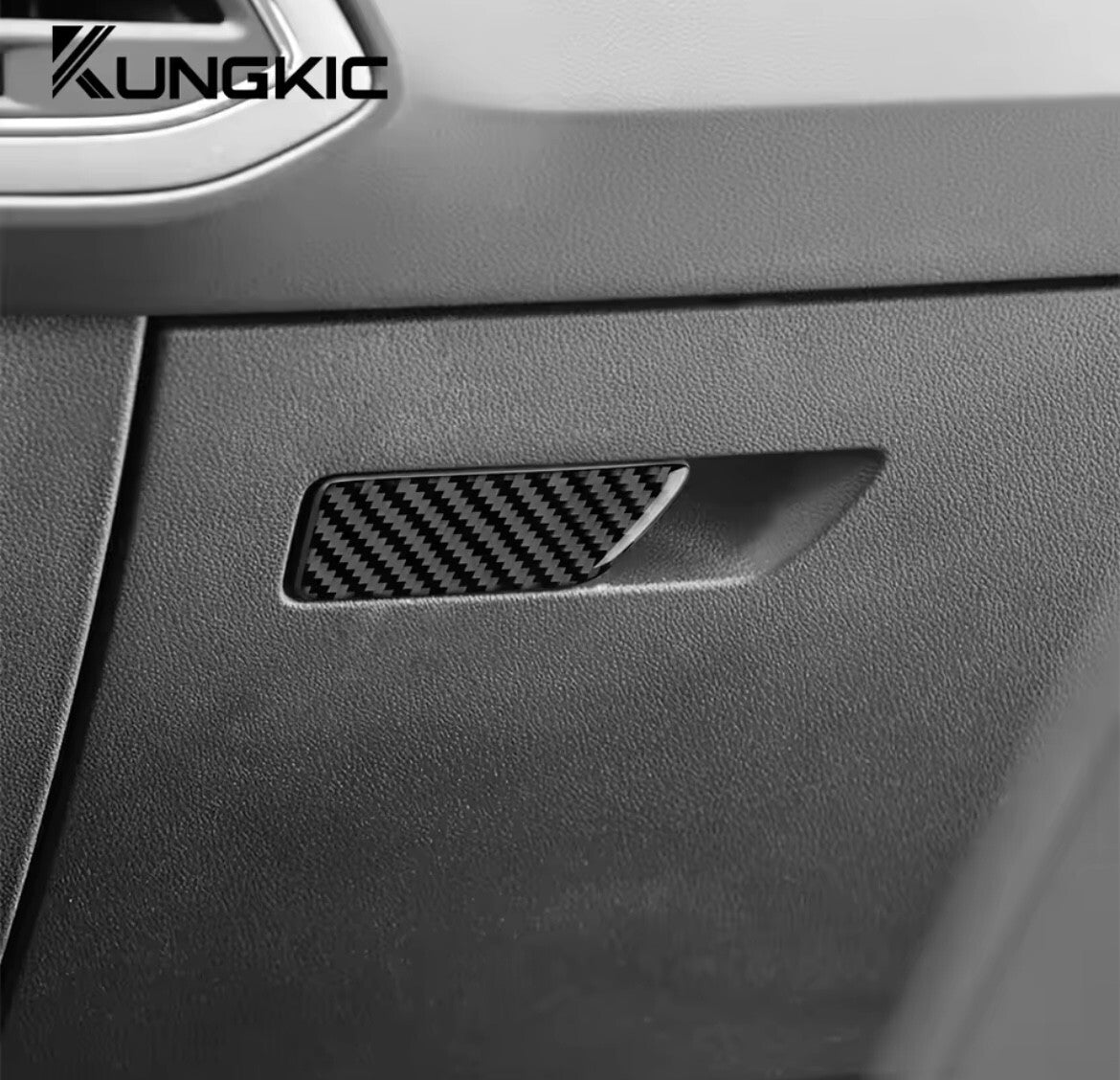 Seat Leon 2013-2020 Carbon Fibre Passenger Glovebox Handle Trim Cover