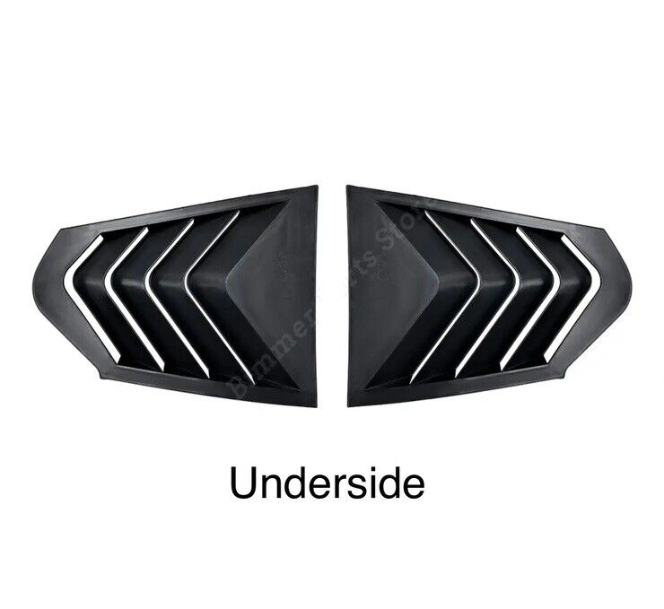 BMW 1 Series F40 2019-2024 Carbon Fibre Rear Side Window Louver Vent Covers 2pcs