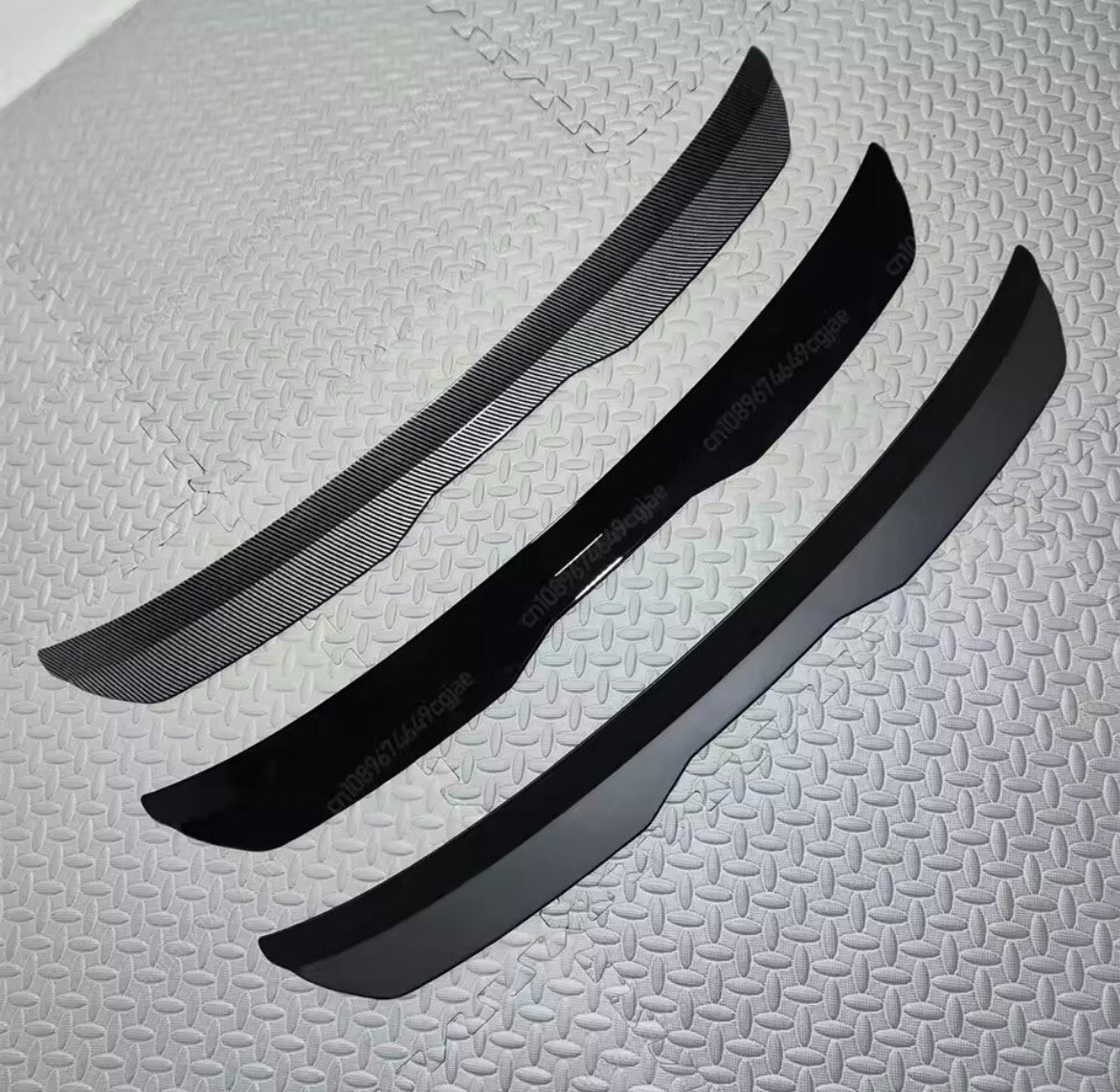 Seat Ibiza MK5 6F 2017-2021 Matt Black Spoiler Extension Rear Wing Lip Roof