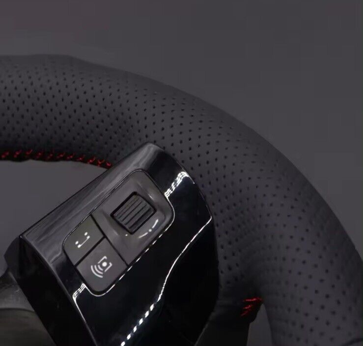 Vauxhall Corsa D VXR 2006-2014 Leather Steering Wheel Cover Self Stitch White