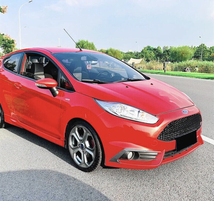Ford Fiesta ST MK7.5 Carbon Fibre Effect Front Bumper Canards Aero Accents 2pcs