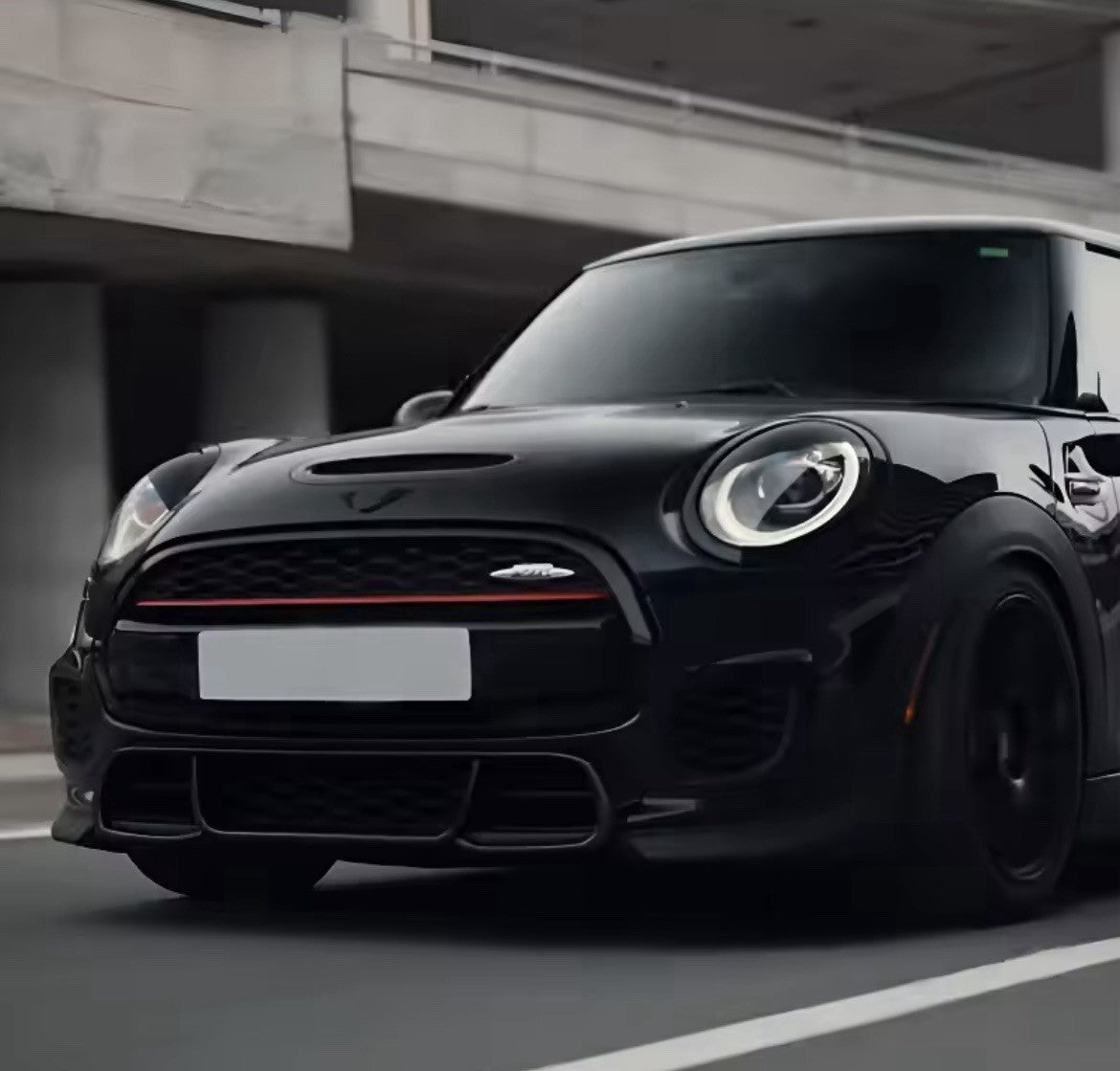 Mini Cooper F54 F55 F56 F57 Gloss Black Headlight Eyelids Eyebrows 2pcs