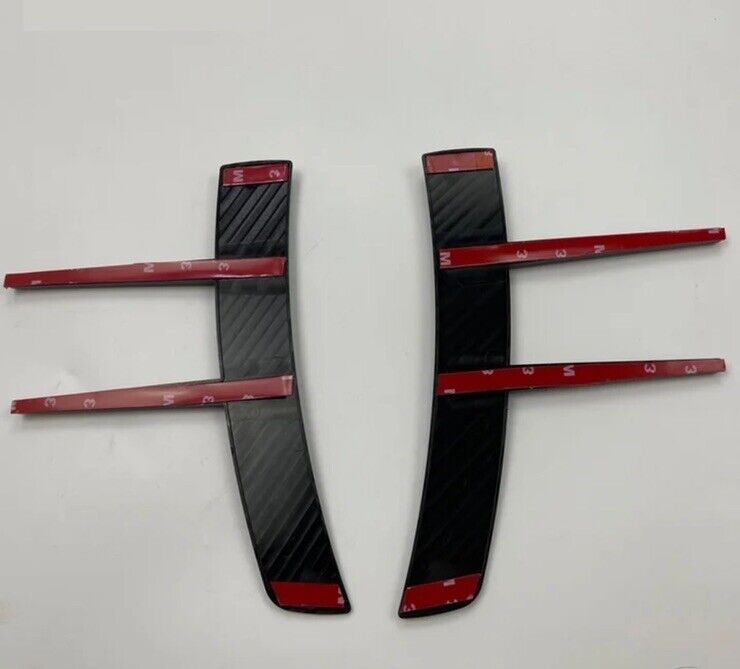 Mercedes-Benz A Class A180 A200 A220 Front Bumper Carbon Fibre Effect Canards x2