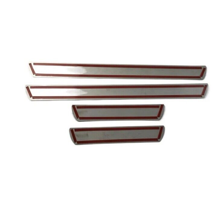 Ford Escape Stainless Steel Door Sill Protector Strips Scuff Plates Chrome 4pcs
