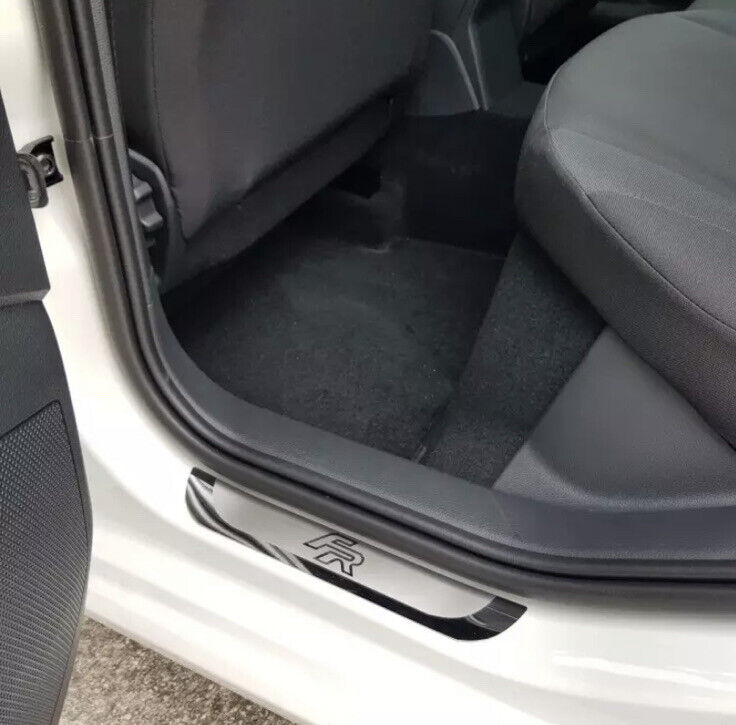 Seat FR Stainless Steel Door Sill Protector Strips Scuff Plates Seat Leon Ibiza