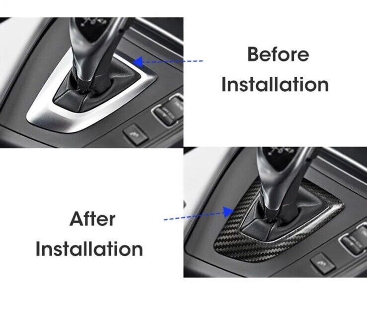 BMW 1 2 3 4 5 Series Carbon Fibre Automatic Gear Panel Surround Cover Trim LHD