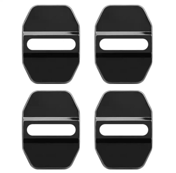 BMW Gloss Black Door Lock Protector Covers 4pcs For BMW Vehicles