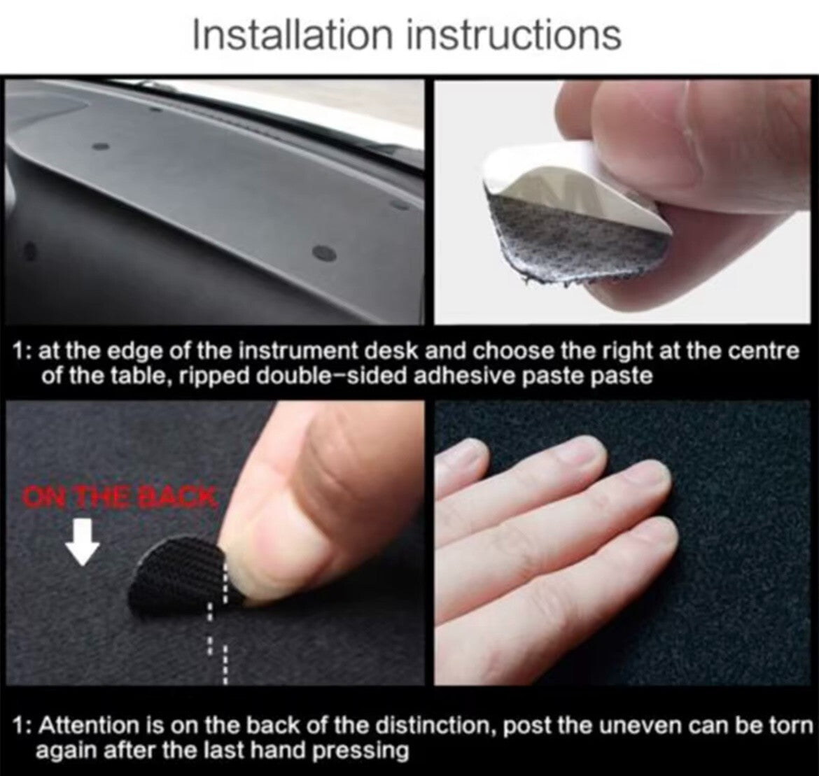 Ford Focus ST 2015-2018 Full Dashboard Cover Pad Dash Mat Carpet Anti-Slip RHD