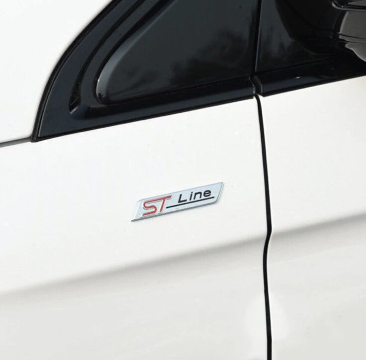 Ford Fiesta Focus Mondeo Ecosport Puma Chrome ST Line Side Fender Badge