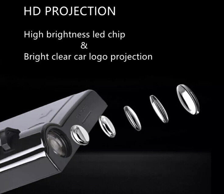 2pcs FR Wireless LED Laser Projector Lights For Seat Ibiza Leon Ateca Arona FR