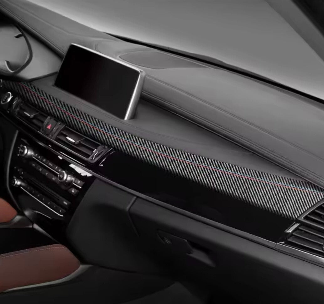 BMW X5 F15 X6 F16 2014-2018 Carbon Fibre Centre Dashboard Panel Trim Cover